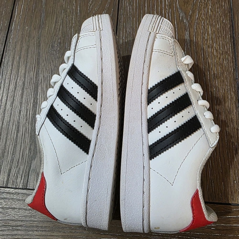 Adidas Run Dmc X Superstar '50Th Anniversary', Kids Size 12 - Picture 5 of 9
